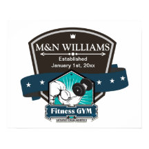 Personalize seu nome Logotipo Gym de Malhação