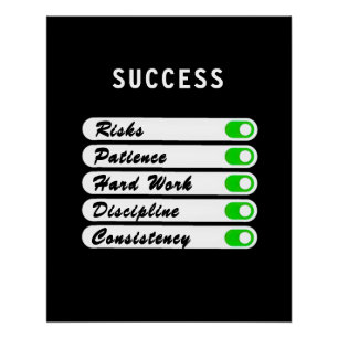 Póster Personalize seu Poster de condições de sucesso