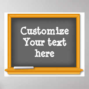 Póster Personalize seu quadro do texto