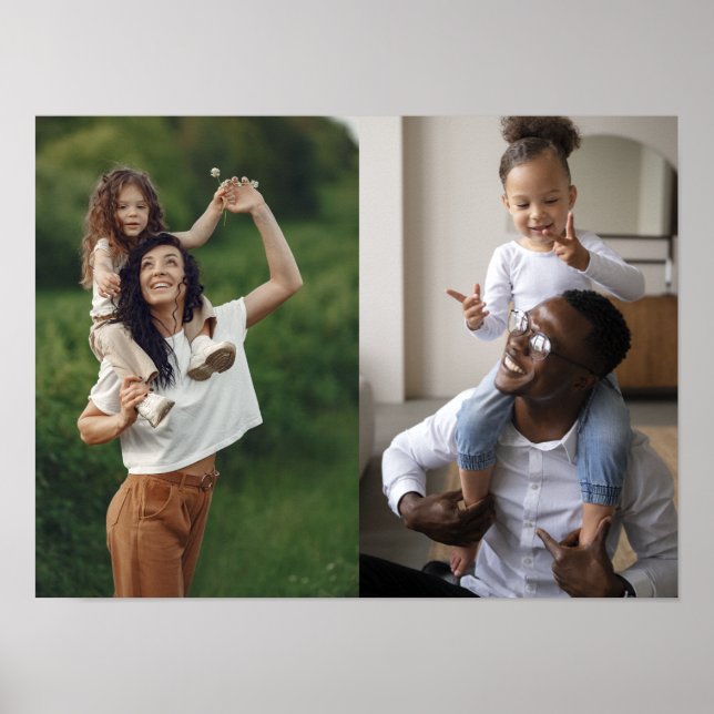 Poster Personalize sua própria colagem de fotos (Frente)