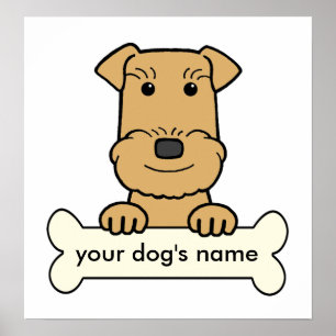 Póster Personalized Airedale