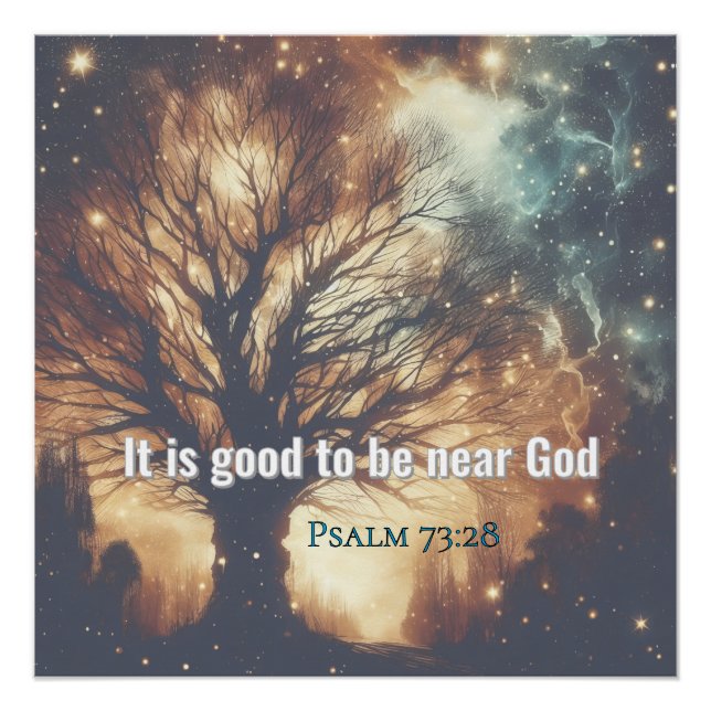 Póster Personalized Christian Scripture Poster – Psalm 73 (Frente)