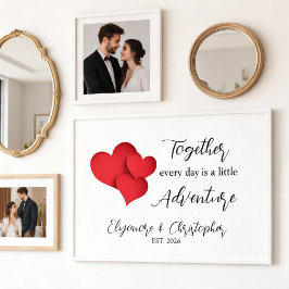 Poster Personalized Date Together Every Day Adventure