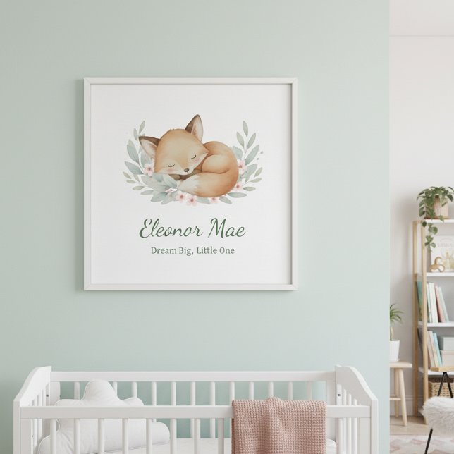 Poster  Personalized Dream Big, Little One Nursery Wall (Criador carregado)