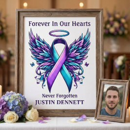 Poster Personalized Loving Memory Suicide Loss Awareness 