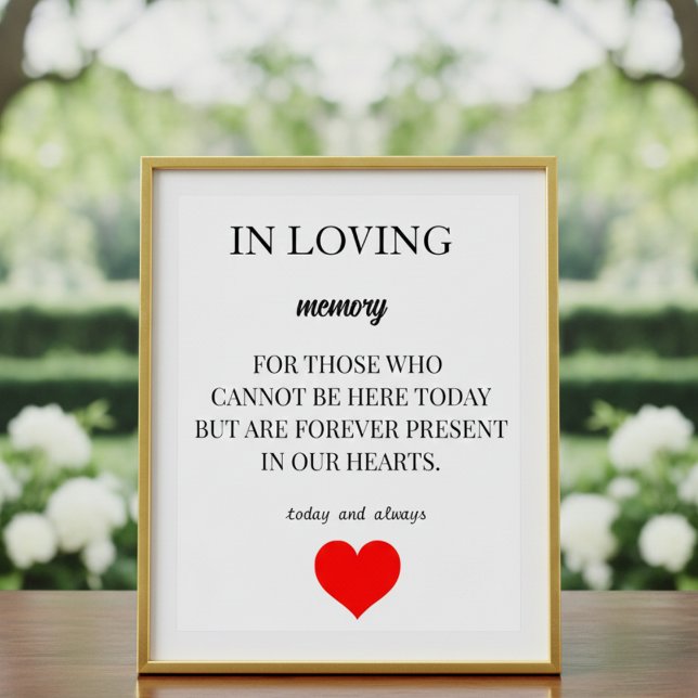 Poster Personalized Memorial Keepsakes – Honor Loved Ones (Criador carregado)