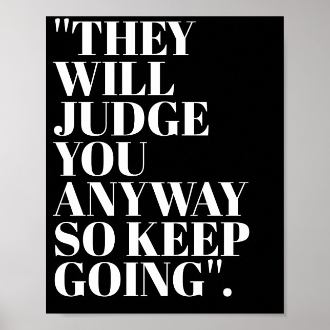 Poster Personalized Motivational Custom Quotes Monogram  (Frente)