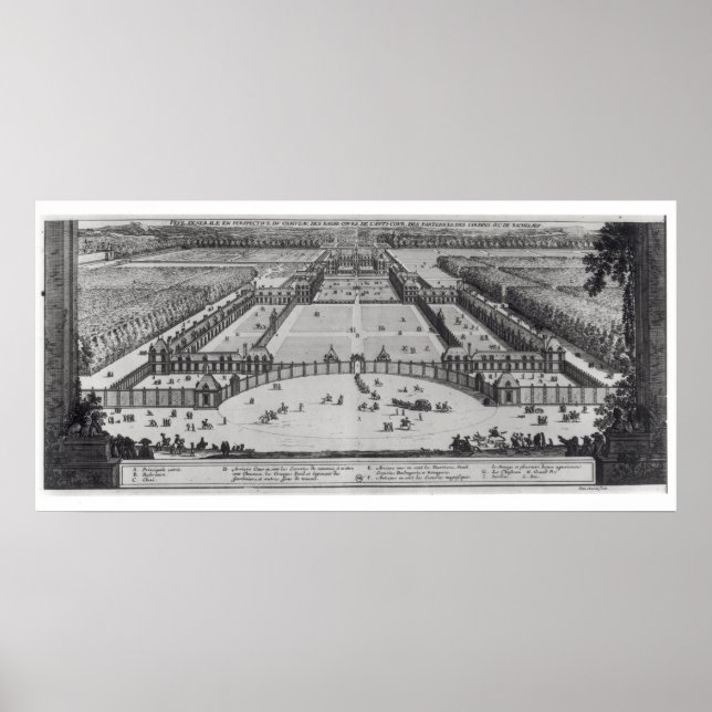 Póster Perspectiva Geral do Chateau (Frente)