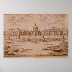 Póster Perspective View of College des Quatre-Nations