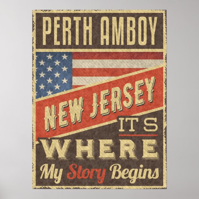 Poster Perth Amboy New Jersey (Frente)