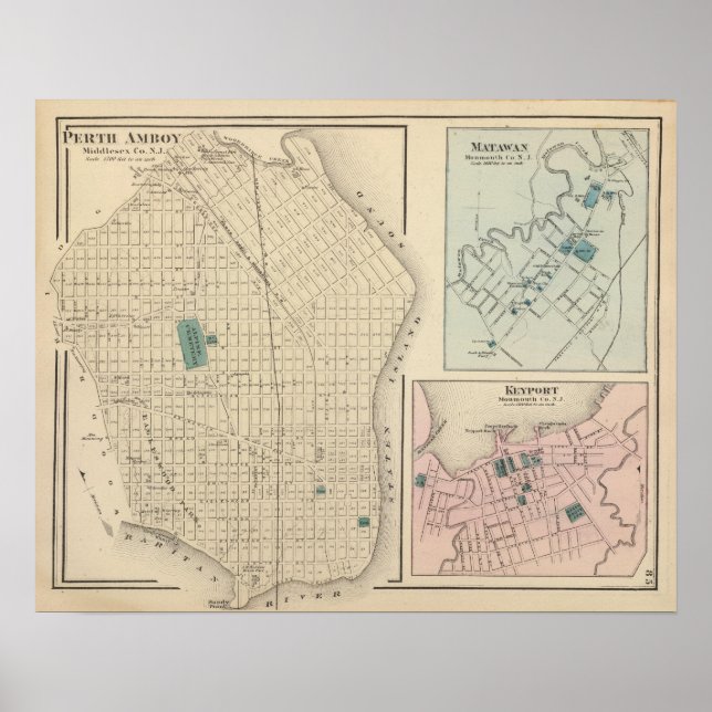 Poster Perth Amboy, NJ (Frente)