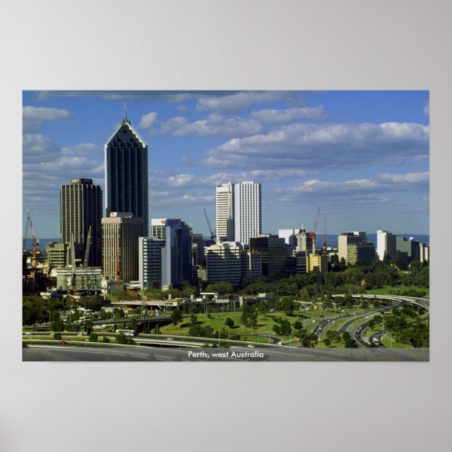 Póster Perth, oeste da Austrália (Frente)