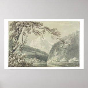 Poster Perto de Grindelwald, c.1796 (azul & lavagem