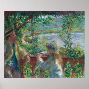 Poster Perto do lago (1879) Pierre-Auguste Renoir