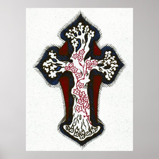 Póster Perto do meu Deus para a Cruz (Frente)