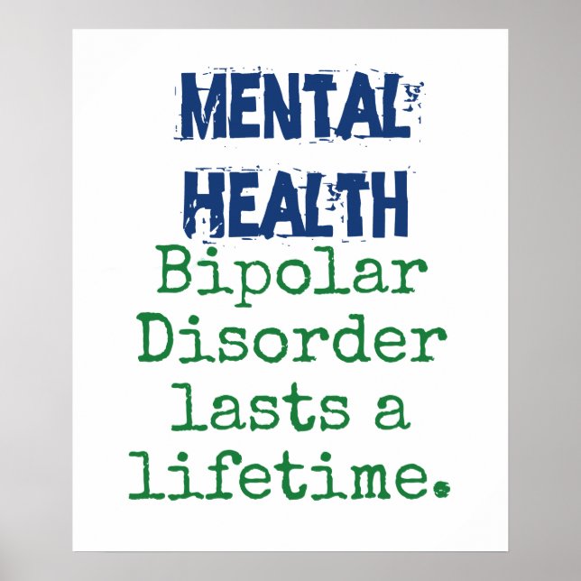 Poster Perturbação Bipolar Prolonga A Vida (Frente)