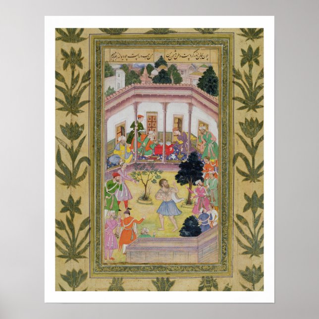 Póster Perturbação de um louco num encontro social, (Frente)