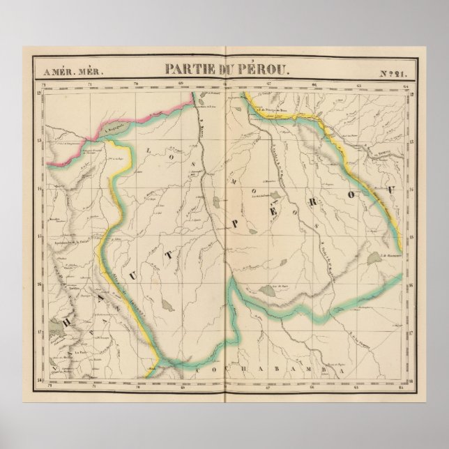 Póster Peru, América do Sul 21 (Frente)