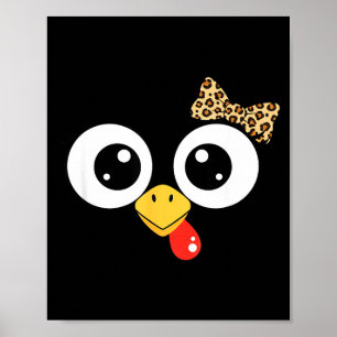 Poster Peru com Olhos Saltados e Laço de Leopardo, Desenh