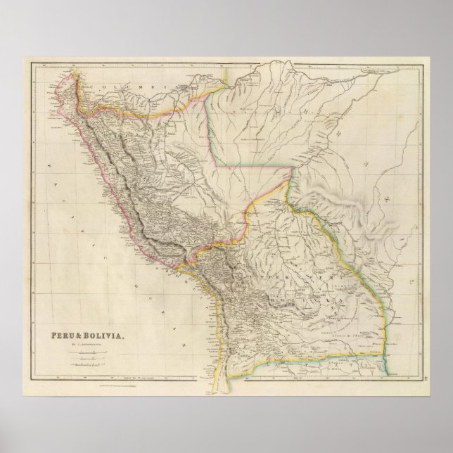 Póster Peru e Bolívia (Frente)