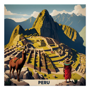 Póster Peru Machu Picchu