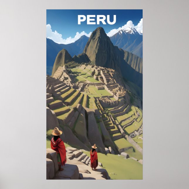 Poster Peru Machu Picchu (Frente)