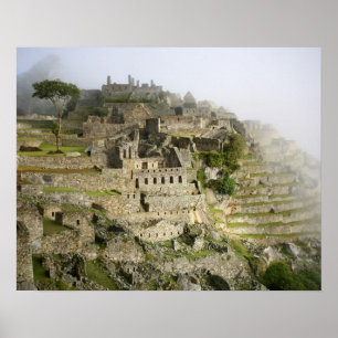 Póster Peru, Machu Picchu. A antiga cidadela de Machu