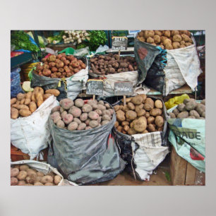 Póster Peru-Terra das batatas