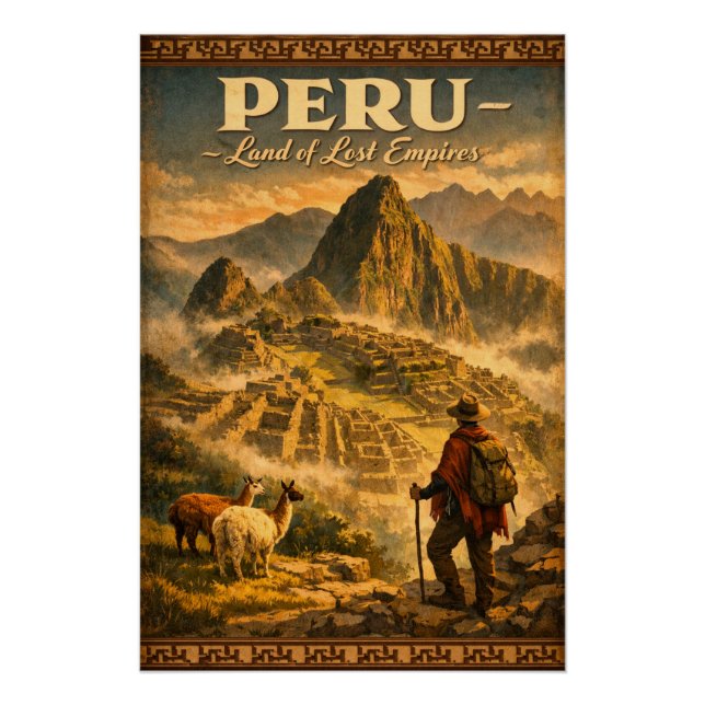 Póster “PERU – Terra de Impérios Perdidos (Frente)
