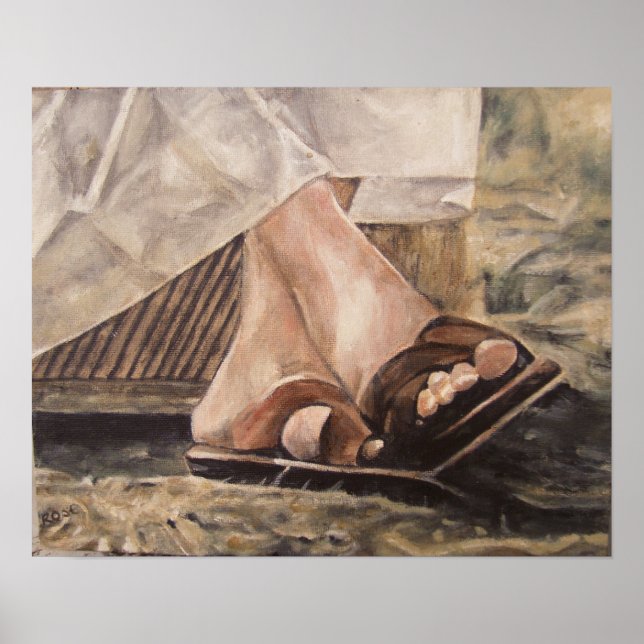 Poster Pés do amado... Meher Baba (Frente)