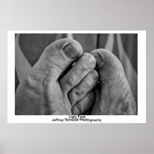 Póster Pés feios