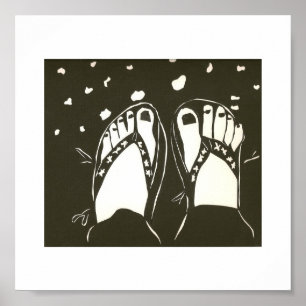 Póster pés felizes