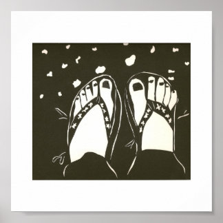 Póster pés felizes