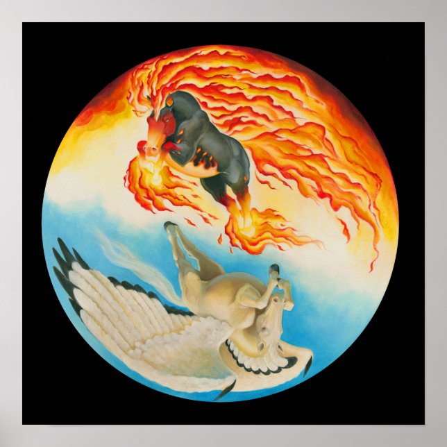 Póster Pesadelo e Mesa Pegasus Yin Yang (Frente)