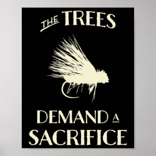 Poster Pesca com Mosca para Truta, Divertida Pesca com Mo