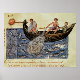 Póster Pesca com uma rede