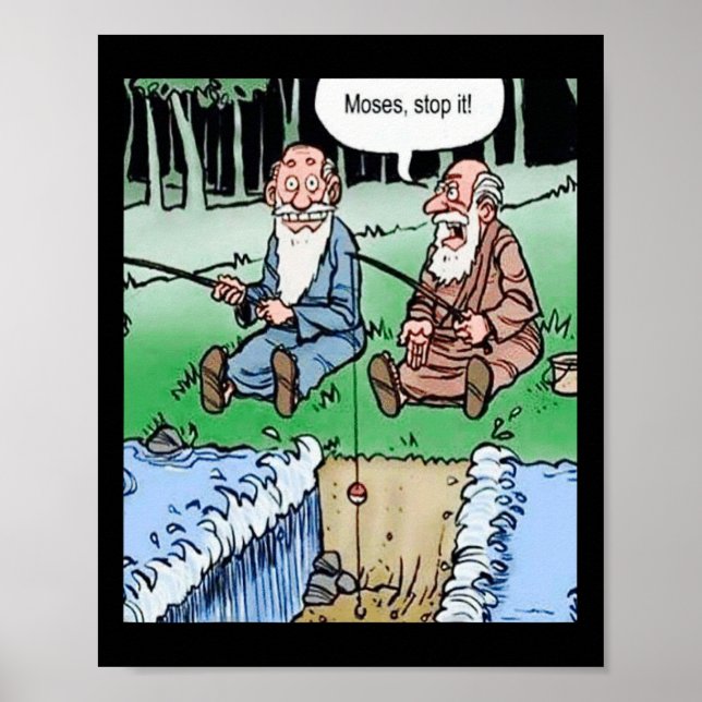 Poster Pesca com vara de Moses  (Frente)