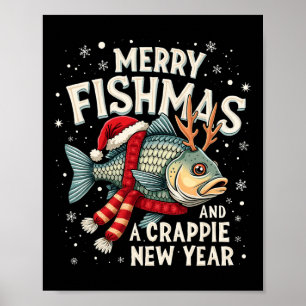 Poster Pesca De feliz E Uma Pesca Engraçada No Ano Novo