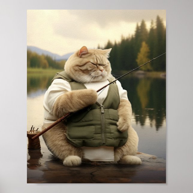 Poster Pesca de Gato Gordo (Frente)
