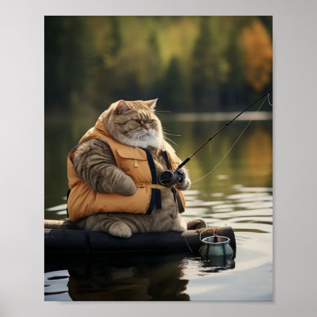 Poster Pesca de Gato Gordo (Frente)