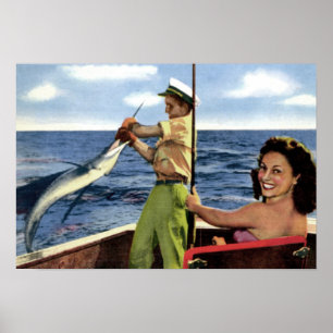 Póster Pesca de mar profundo do Fort Lauderdale