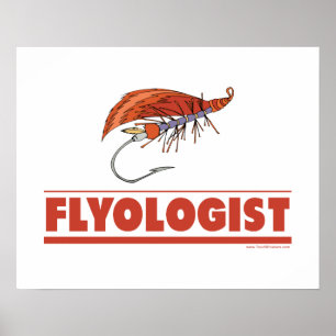 Póster Pesca de Mosca Engraçada