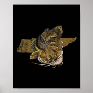 Poster Pesca de peixe-peixe do Tennessee