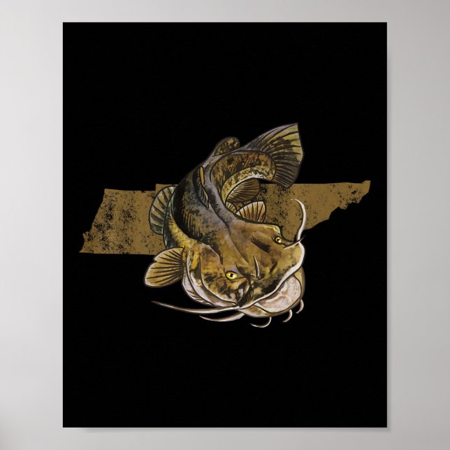 Poster Pesca de peixe-peixe do Tennessee (Frente)