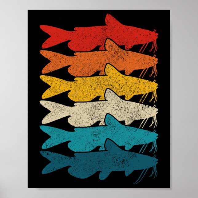 Poster Pesca de peixes-palha (Frente)