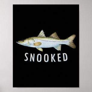 Poster Pesca de Robalo Água Salgada Costeiro Peixe Robalo