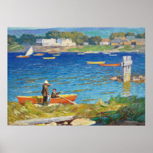 Poster Pesca de um dia, 1923, por Edward Henry Potthast