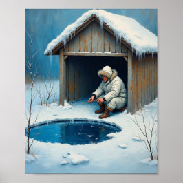 Poster Pesca desportiva de inverno