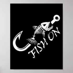 Poster Pesca Dia dos Pais de Pescadores Engraçados