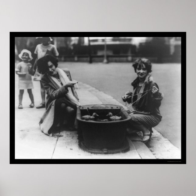 Póster Pesca do Pato em Washington, DC 1926 (Frente)